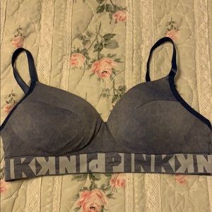 Pink cool & comfy padded bra.  Size L.